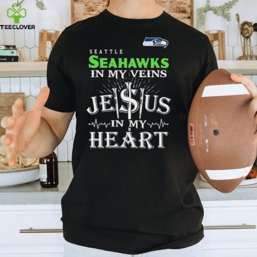 Seattle Seahawks In My Vien Jesus In My Heart Logo Shirt