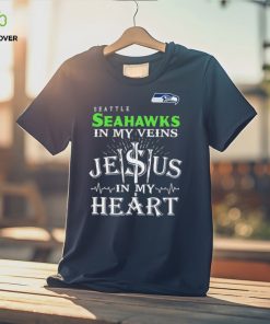 Seattle Seahawks In My Vien Jesus In My Heart Logo Shirt