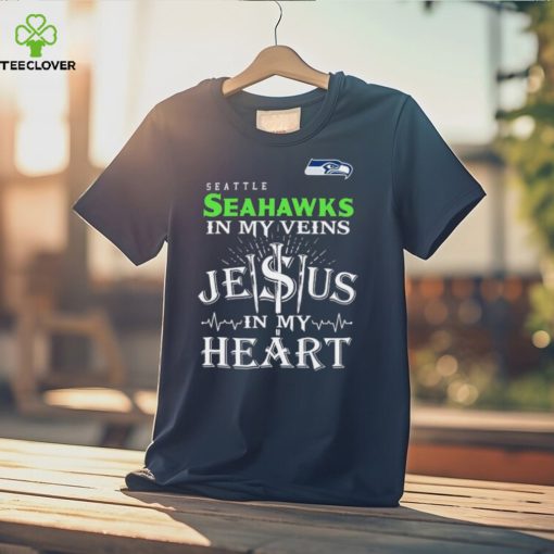 Seattle Seahawks In My Vien Jesus In My Heart Logo Shirt