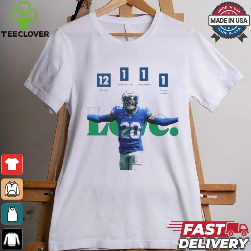 Seattle Seahawks Julian Love 12 Tackles 1 Tackles For Loss 1 Interception 1 Forced Fumble shirt