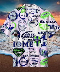 Seattle Seahawks Logo Hawaiian Shirt 3D All Over Print, Men, Women