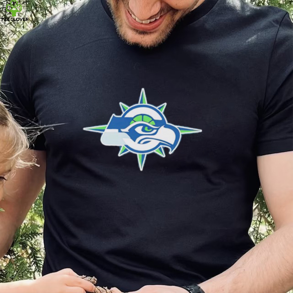 Seattle Seahawks Mariners logo shirt Seattle Seahawks Mariners logo shirt
