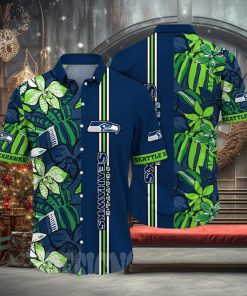 Seattle Seahawks NFL Flower 3D All Over Print Hawaiian Shirt