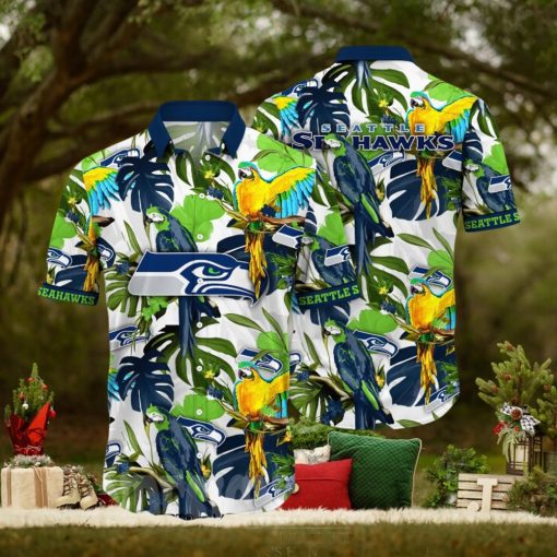 Seattle Seahawks NFL Flower Classic Full Printed Hawaiian Shirt