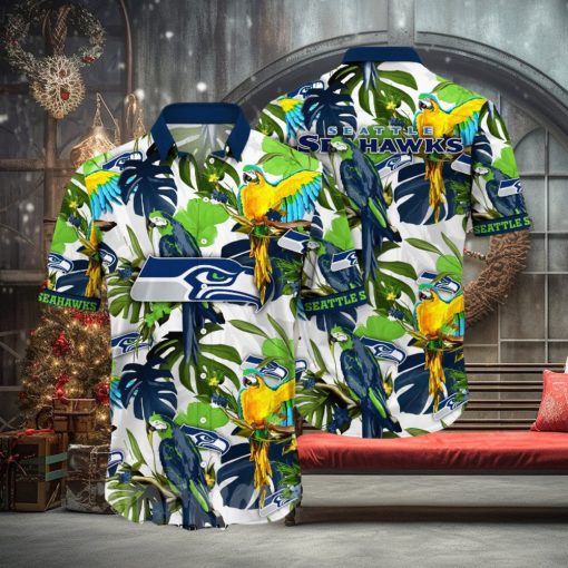 Seattle Seahawks NFL Flower Classic Full Printed Hawaiian Shirt