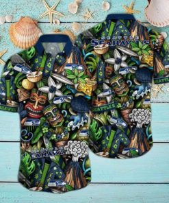 Seattle Seahawks NFL Flower Hawaii Shirt And Tshirt For Fans