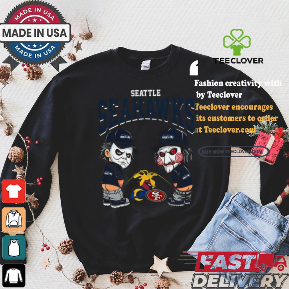 Seattle Seahawks NFL Halloween Peeing Funny Shirt Seattle Seahawks NFL Halloween Peeing Funny Shirt