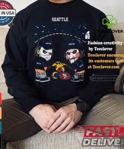 Seattle Seahawks NFL Halloween Peeing Funny Shirt