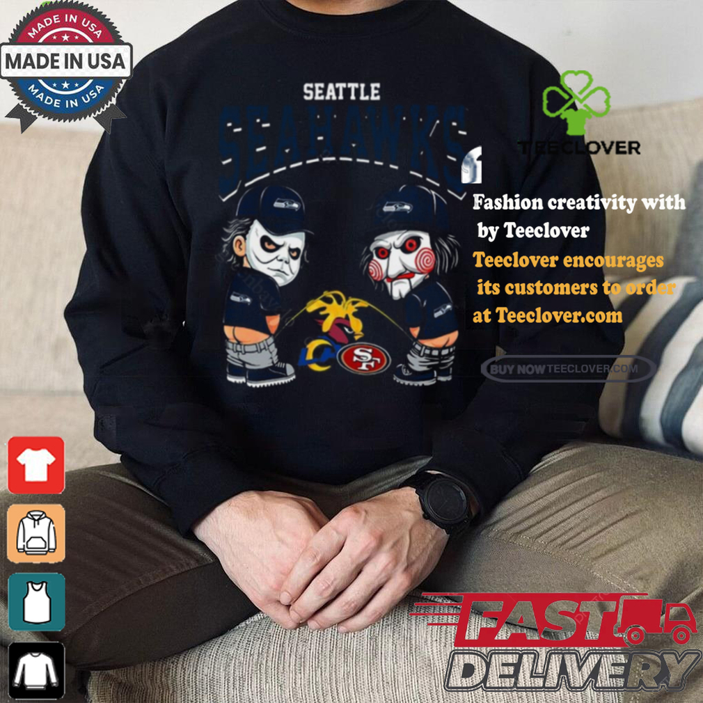 Seattle Seahawks NFL Halloween Peeing Funny Shirt Seattle Seahawks NFL Halloween Peeing Funny Shirt