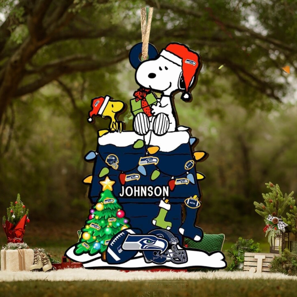 Seattle Seahawks NFL Snoopy Ornament Personalized Christmas 2023 Holidays Seattle Seahawks NFL Snoopy Ornament Personalized Christmas 2023 Holidays