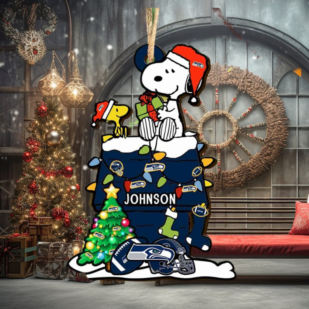 Seattle Seahawks NFL Snoopy Ornament Personalized Christmas 2023 Holidays Seattle Seahawks NFL Snoopy Ornament Personalized Christmas 2023 Holidays