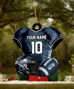 Seattle Seahawks NFL Sport Ornament Custom Name And Number