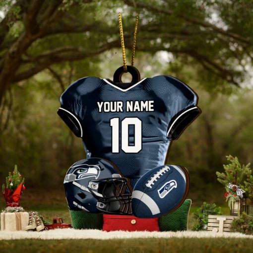 Seattle Seahawks NFL Sport Ornament Custom Name And Number