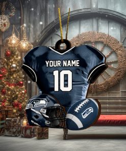 Seattle Seahawks NFL Sport Ornament Custom Name And Number