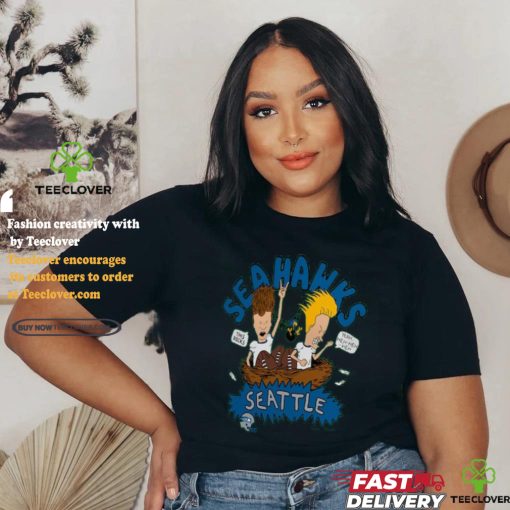 Seattle Seahawks NFL x Homage x Beavis and Butt Head Unisex Tri Blend T Shirt
