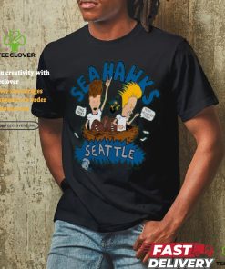 Seattle Seahawks NFL x Homage x Beavis and Butt Head Unisex Tri Blend T Shirt