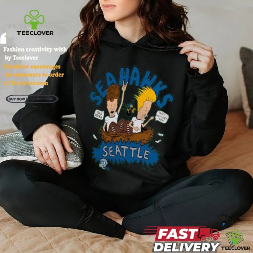 Seattle Seahawks NFL x Homage x Beavis and Butt Head Unisex Tri Blend T Shirt