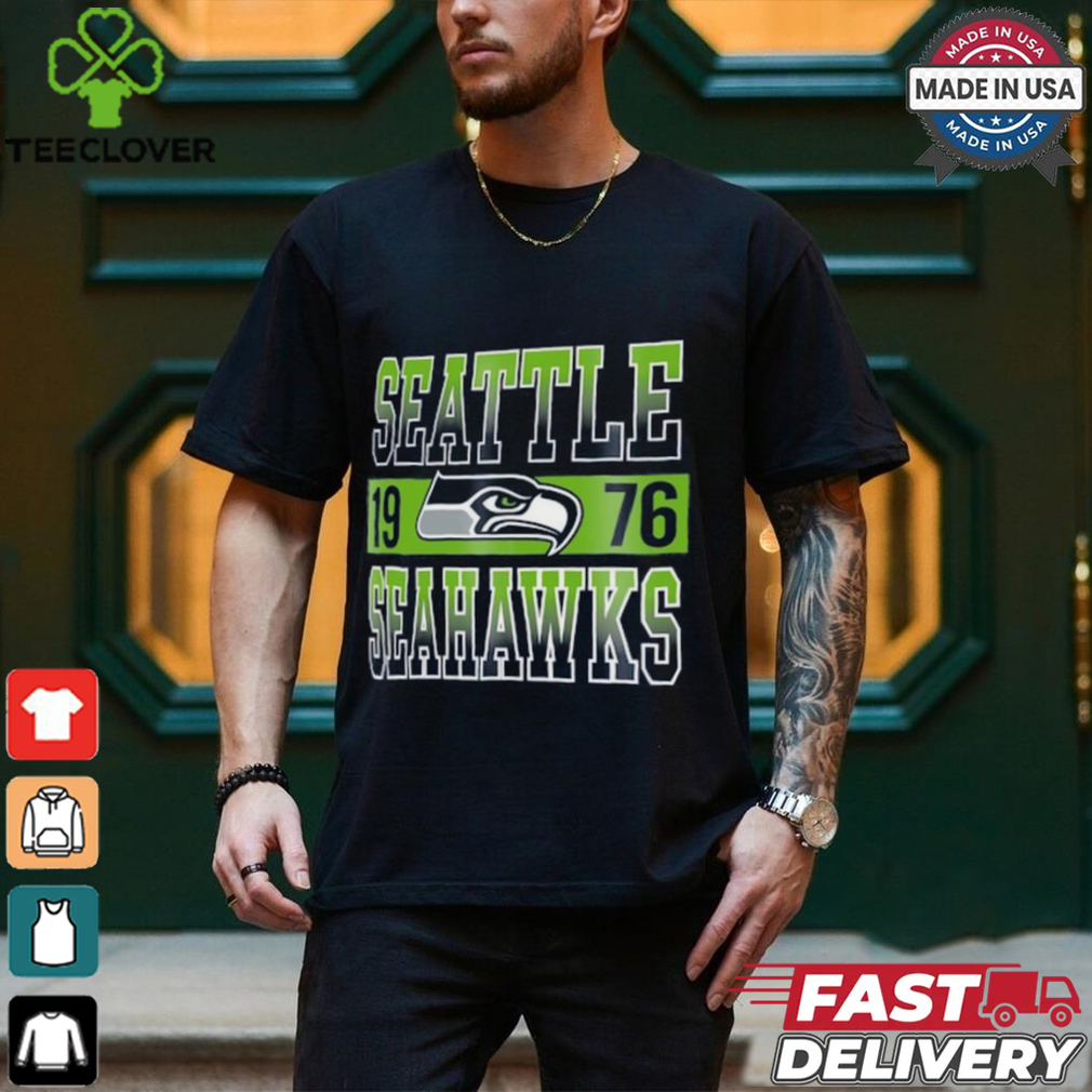 Seattle Seahawks New Era College Navy City Team T Shirt Seattle Seahawks New Era College Navy City Team T Shirt
