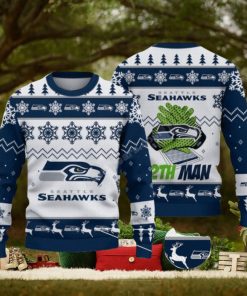 Seattle Seahawks Nfl Big Logo Ugly Christmas Sweaters