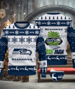 Seattle Seahawks Nfl Big Logo Ugly Christmas Sweaters