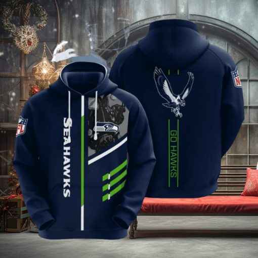 Seattle Seahawks No1798 Custom Hoodie 3D Sweathoodie, sweater, longsleeve, shirt v-neck, t-shirt Thoodie, sweater, longsleeve, shirt v-neck, t-shirt Football Gift