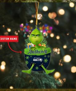 Seattle Seahawks Ornaments, Grinch Christmas Ornament, Nfl Football Christmas