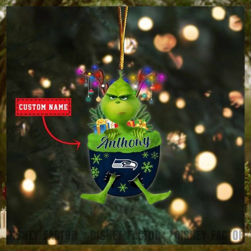 Seattle Seahawks Ornaments, Grinch Christmas Ornament, Nfl Football Christmas