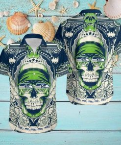 Seattle Seahawks Skull NFL Hawaiian Shirt