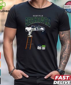 Seattle Seahawks Snoopy Painting Shirt