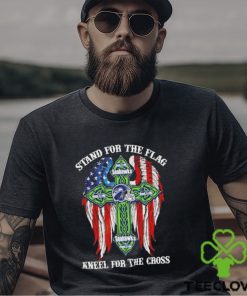 Seattle Seahawks Stand For The Flag Kneel For The Cross 2024 T shirt