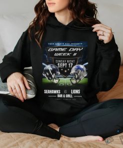 Seattle Seahawks Vs Detroit Lions Game Day Week II 2023 Shirt