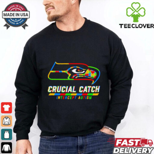 Seattle Seahawks crucial catch intercept autism shirt