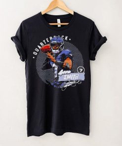 Seattle Seahawks football Geno Smith 7 player quarterback action pose signature dots shirt 2 Seattle Seahawks football Geno Smith 7 player quarterback action pose signature dots shirt