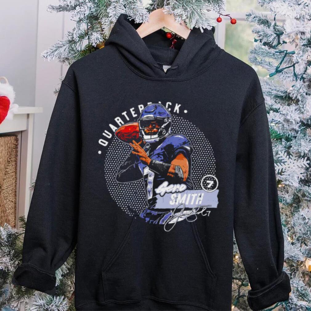 Seattle Seahawks football Geno Smith 7 player quarterback action pose signature dots shirt Seattle Seahawks football Geno Smith 7 player quarterback action pose signature dots shirt