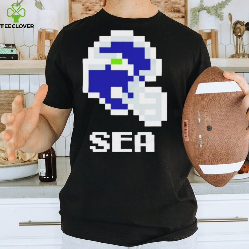 Seattle Seahawks helmet pixel shirt Seattle Seahawks helmet pixel shirt