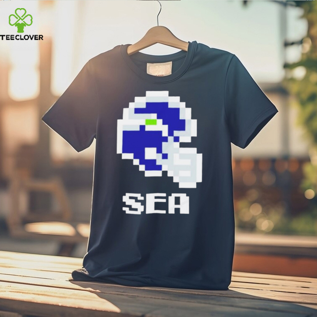 Seattle Seahawks helmet pixel shirt Seattle Seahawks helmet pixel shirt