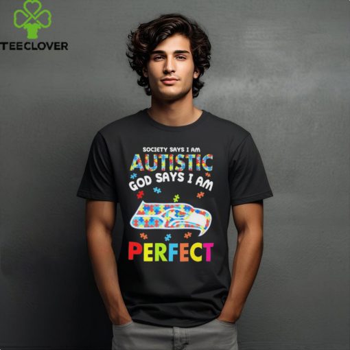 Seattle Seahawks society says I am Autistic god says I am perfect hoodie, sweater, longsleeve, shirt v-neck, t-shirt