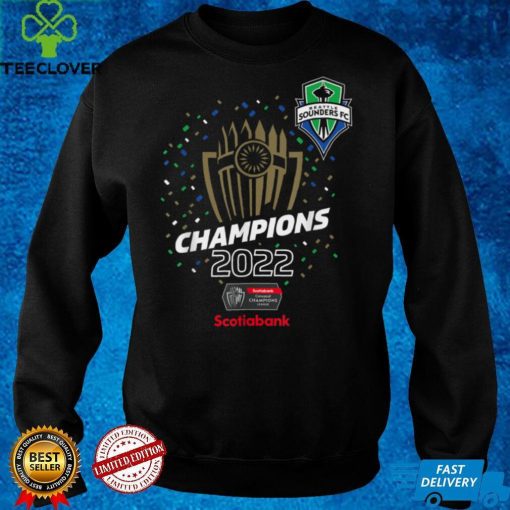 Seattle Sounders   Champions 2022 Concacaf Champions League T Shirt