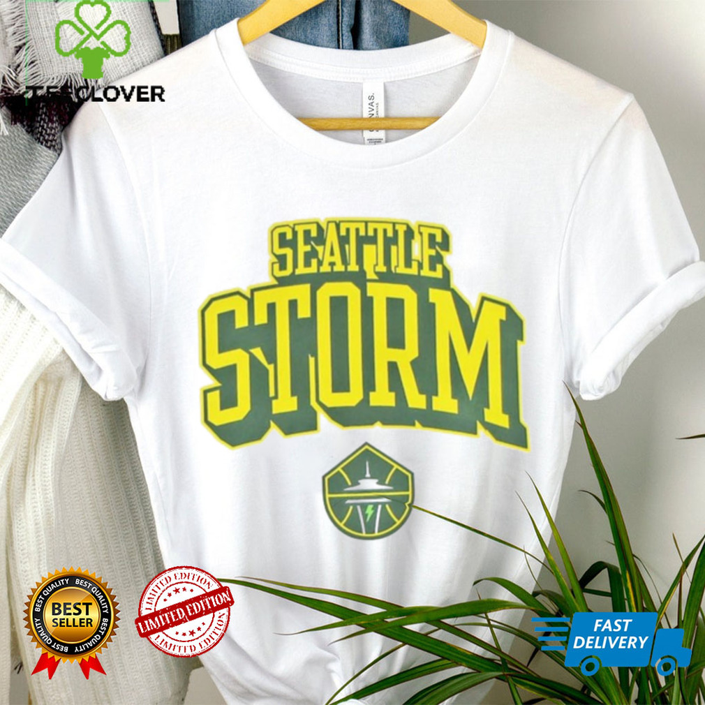 Seattle Storm Blockout White T Shirt Seattle Storm Blockout White T Shirt