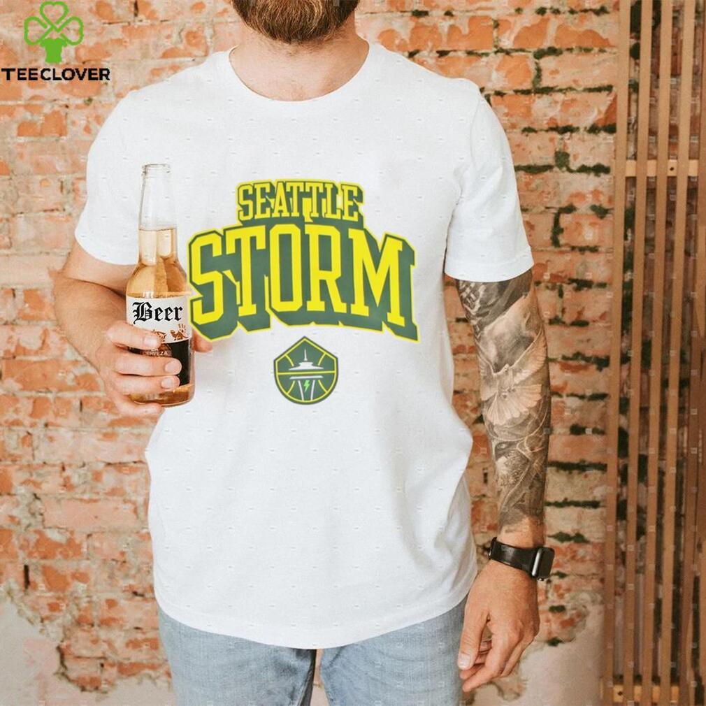 Seattle Storm Blockout White T Shirt Seattle Storm Blockout White T Shirt