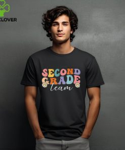 Second Grade Team Retro Groovy 2nd Grade Back To School T Shirt