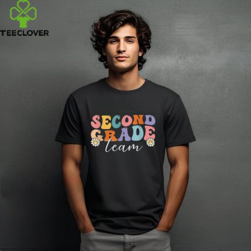 Second Grade Team Retro Groovy 2nd Grade Back To School T Shirt