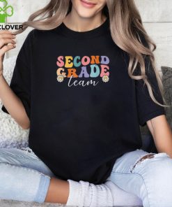 Second Grade Team Retro Groovy 2nd Grade Back To School T Shirt