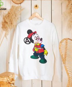 Seditionaries Mickey mouse shooting dope character funny T shirt