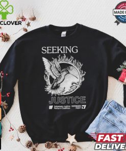 Seeking Justice Arkansas Justice Reform Coalition Hummingbird Project T shirt