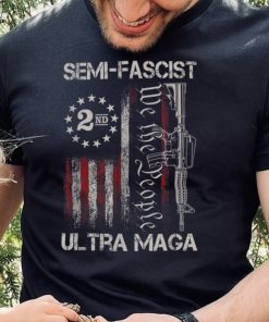 Semi Fascist Ultra Maga Political Humor Biden Quotes US Flag T Shirt