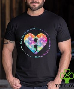 Semicolon Heart Suicide Prevention Mental Health Awareness T Shirt