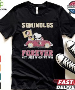 Seminoles Snoopy Fan Forever Not Just When We Win And Lose T Shirt