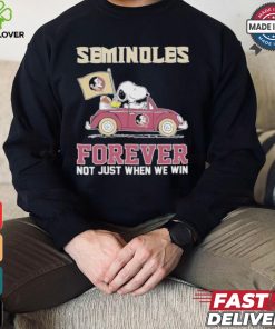 Seminoles Snoopy Fan Forever Not Just When We Win And Lose T Shirt