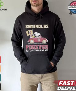 Seminoles Snoopy Fan Forever Not Just When We Win And Lose T Shirt